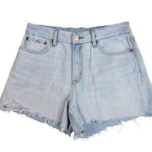 American Eagle Strigid‎ Light Wash Distressed Denim Cut Off Shorts Womens 4